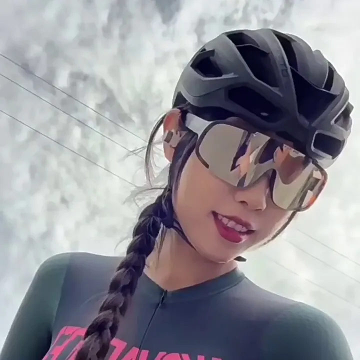 韩版时尚连体大框墨镜女大脸防风骑行眼镜男潮反光运动护目滑雪镜