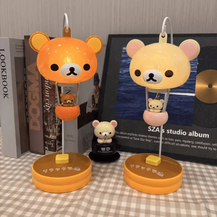 轻松熊气球灯护眼灯卧室床头灯氛围感小夜灯可爱生日礼物送女友LY