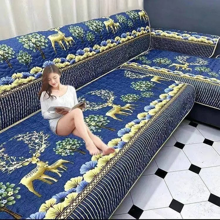 新疆西藏包邮【全套8片】沙发垫套装全套防滑L型组合贵妃四季通用