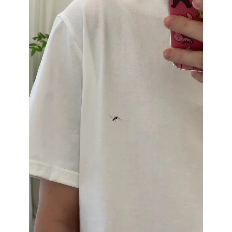 创意蚊子印花短袖t恤宽松简约搞怪趣味男女小众设计上衣个人用品