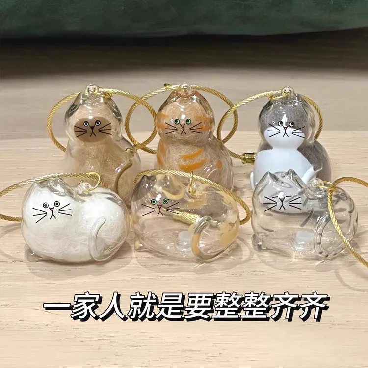 【现货】猫咪猫毛收纳挂件创意透明猫毛存放收纳盒宠物毛球球钥匙扣