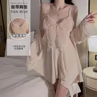 性感蕾丝轻奢文胸内裤浪漫睡衣套装唯美修身迷人甜美家居服配丝袜