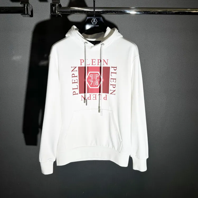 PLIPHPP PLEPN正品PP秋冬云白红标男士运动修身休闲锁温卫衣W6607