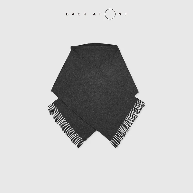 BACKATONE“绒化于心”B*C山羊绒时尚百搭连帽围巾 BFF-3BR160E-K