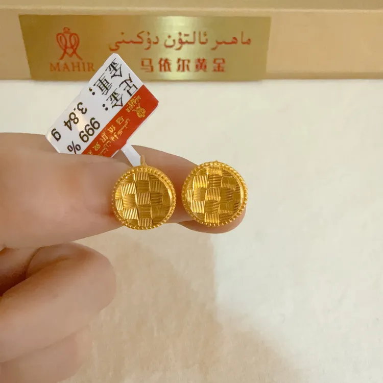 足金耳环3.84克(880/克)
