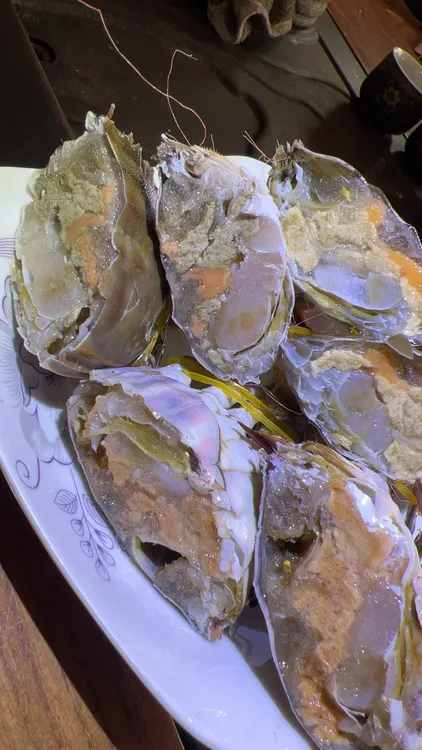 丹东纯母腌制海蟹！山东省内包邮