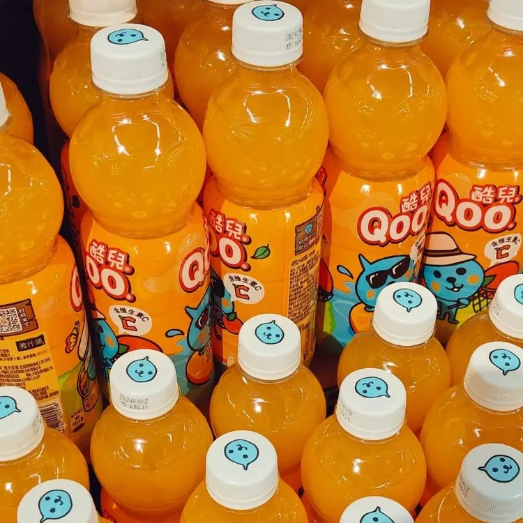 美汁源酷儿维生素C果味饮料橙汁苹 果汁450ml萍可口可乐出品