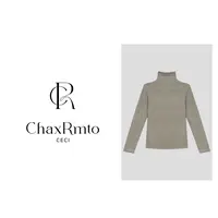 ChaxRmto斯斯25秋冬简约纯色百搭高领款长袖打底T恤SD1A2282