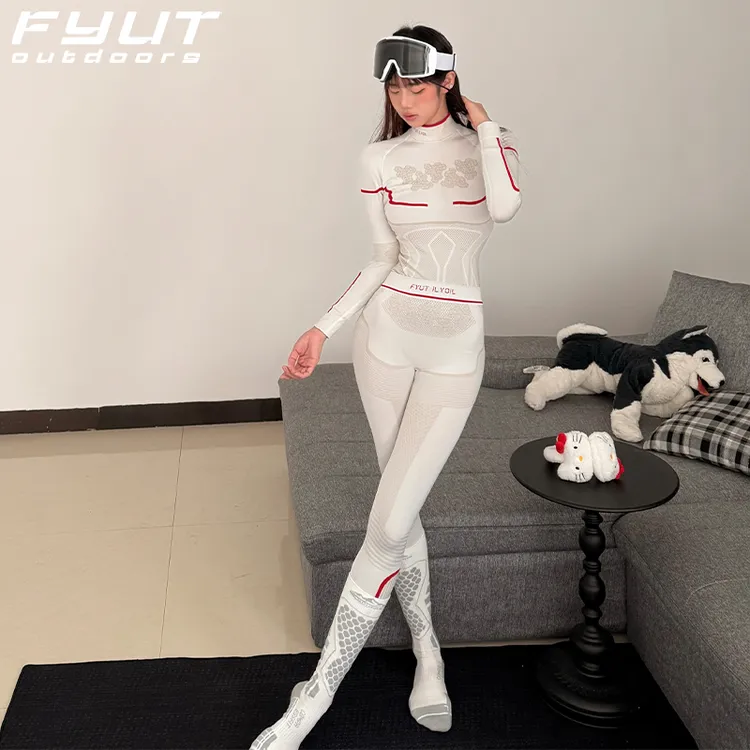 FYUT户外滑雪速干衣男女秋冬新款保暖锁温抗菌功能内衣登山套装