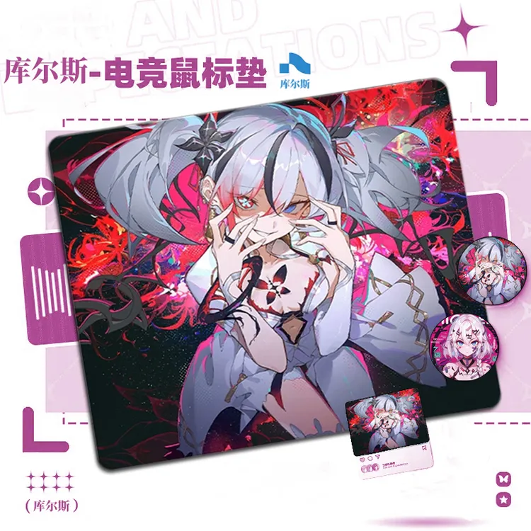 Bythere白泽【鸣潮椿520限定】二次元FPS电竞瓦CSGO游戏中性鼠标垫