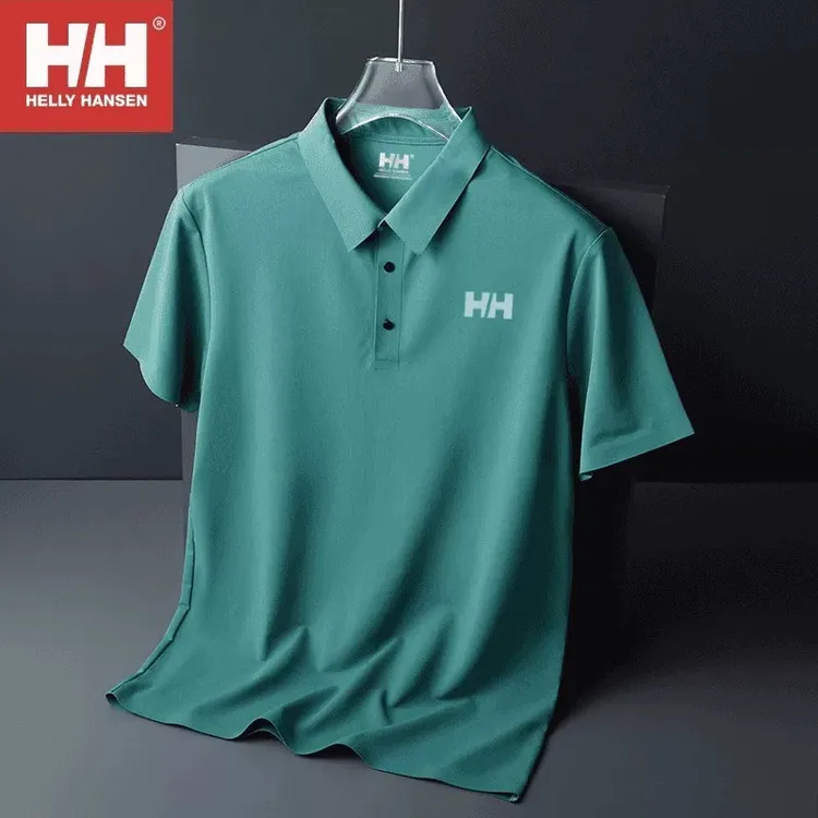 HELLYHANSEN海丽汉森男士休闲短袖t恤户外速干冰丝透气弹力POLO衫