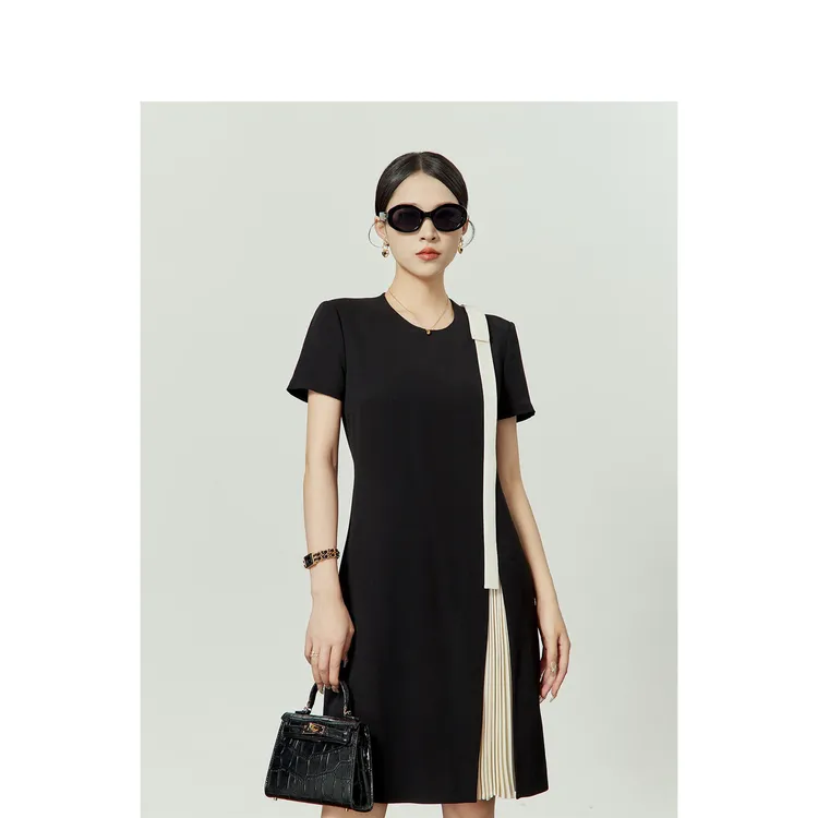 YINER音儿2025夏季气质显瘦宽松中长款新款连衣裙8C65205776