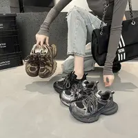 珍妮姿耐磨老爹鞋深口爆款皮时尚休闲鞋运动外穿夏季时尚