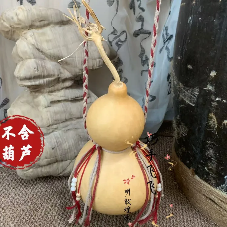 新款葫芦斜挎绳大中小葫芦挂绳配饰原创简约大气文玩葫芦绳编织