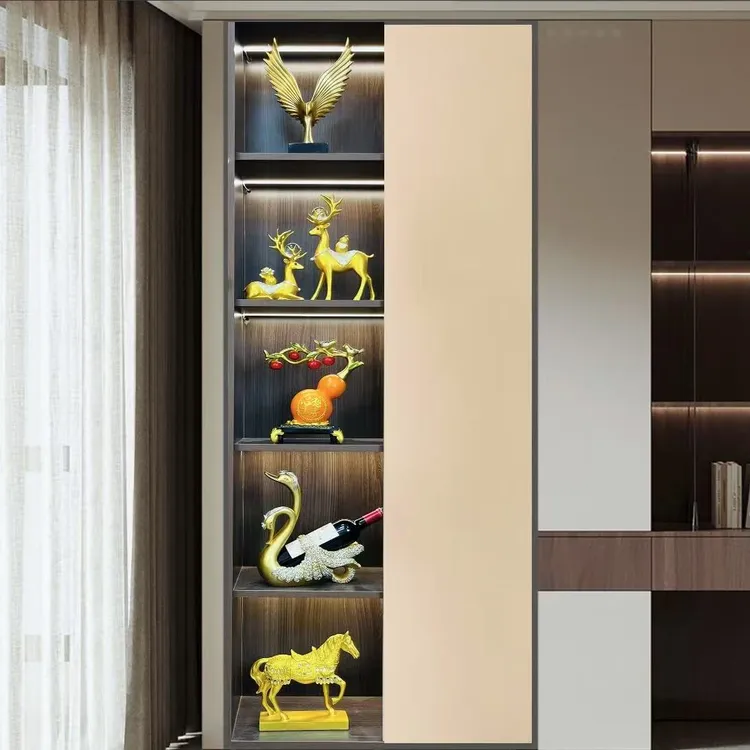 新中式豪华套装酒柜摆件布置客厅电视柜办公室橱柜高端工艺品摆设