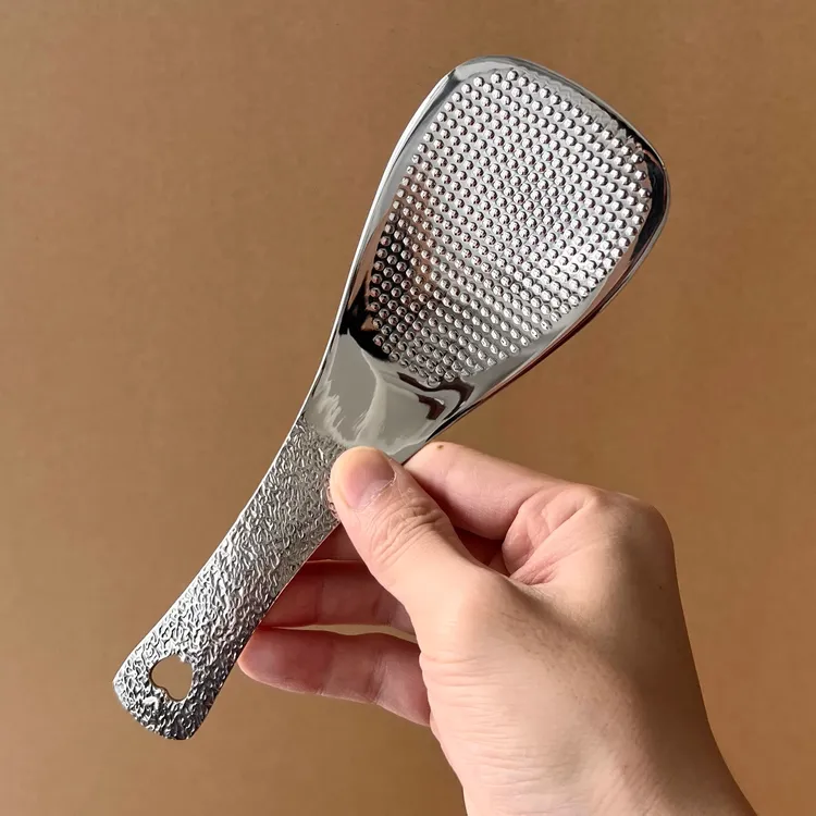 Chwbao厨宝 304不锈钢冰裂纹锤点防粘饭勺 不粘米饭勺家用18-10