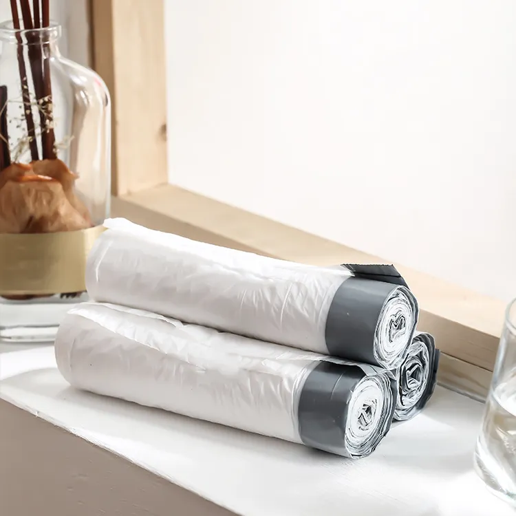 家用加厚一次性抽绳垃圾袋厨房卫生间自动收口手提式防穿刺强承重