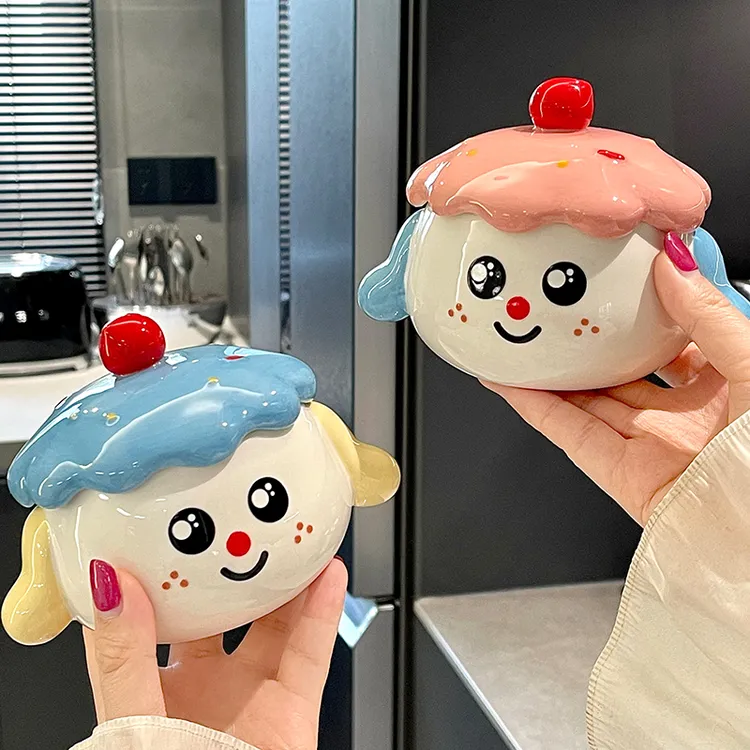 创意手彩马卡龙陶瓷烟灰缸带盖防飞灰可爱家用烟缸客厅烟盅高级感