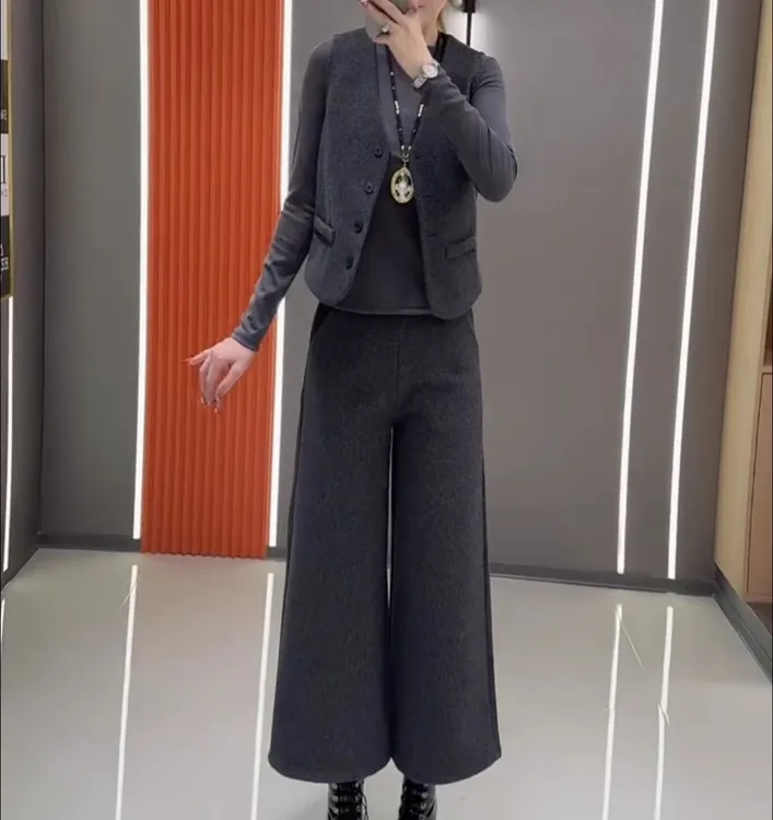 新款时尚洋气百搭显瘦减龄三件套