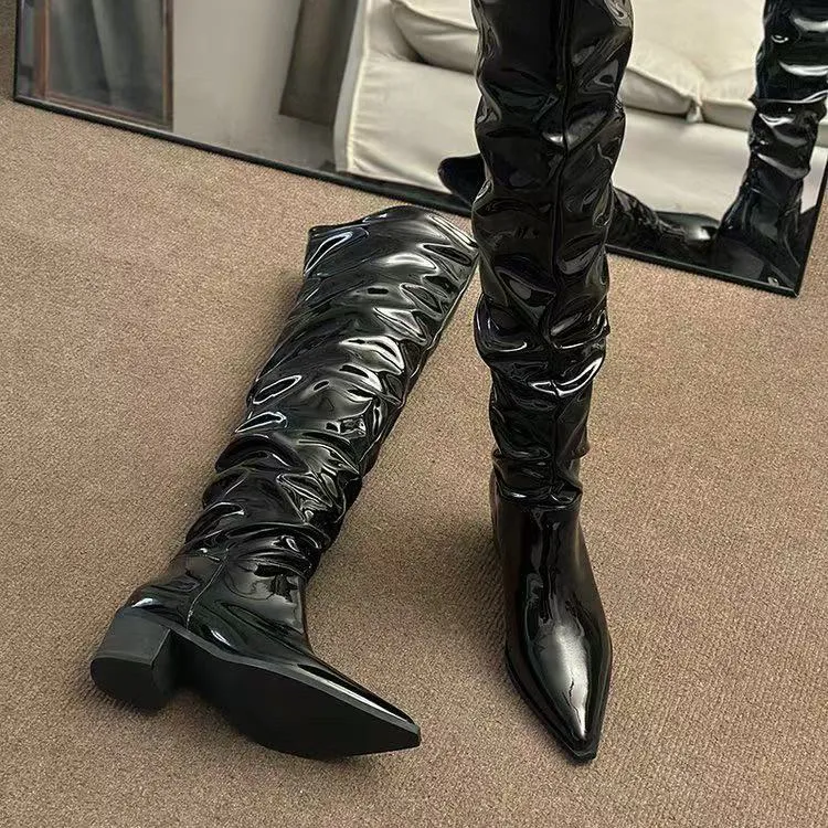 K92-1【没有拉链】爆款百搭时尚时装靴新款