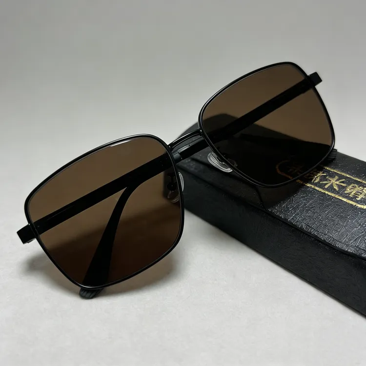 天然水晶石头眼镜男士款大框茶色墨镜耐磨防辐射太阳镜正品石头镜