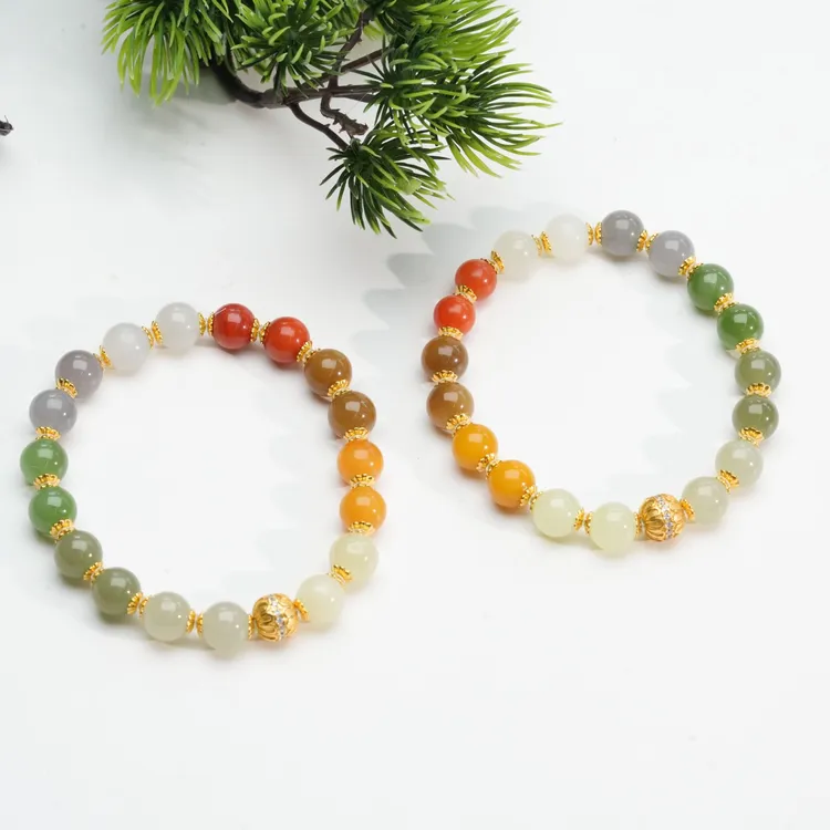 【小北严选】和田玉DIY单圈手串约7mm+【多样性发一件】-AH08X774