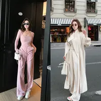 媛媛【秋冬的世界】糯米裤女春秋2025新款直筒垂感宽松阔腿裤#K1187
