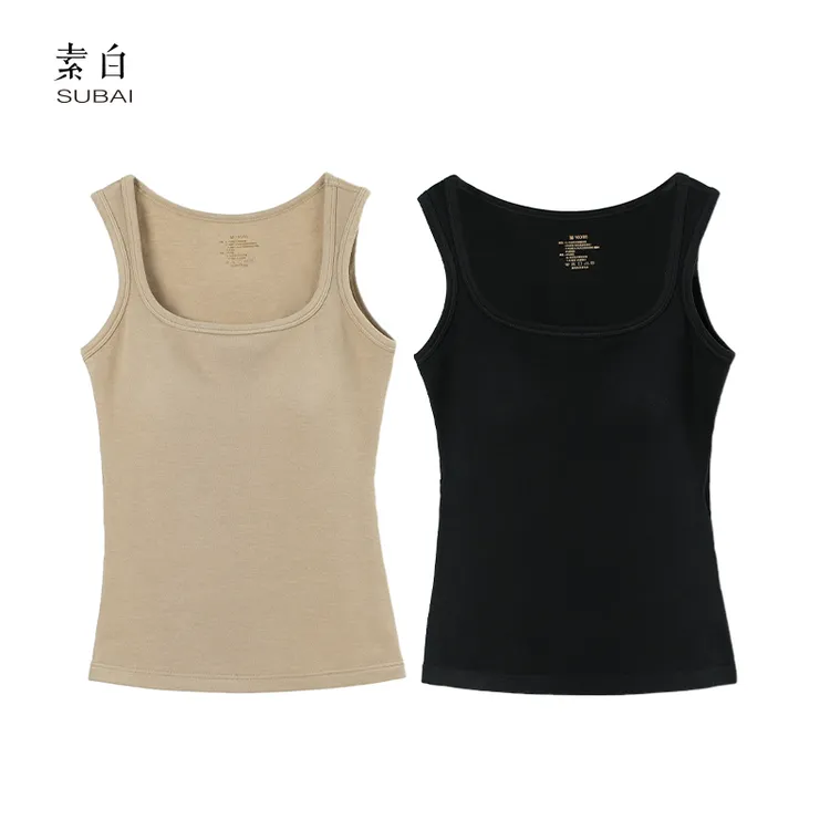 德绒保暖带胸垫美背802824