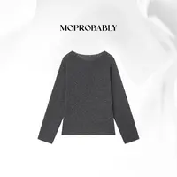  Moprobably贝贝「洱海回忆」"绵羊毛"时尚百搭套头毛衫B5376119