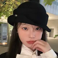 MUSTKOO/玛诗杜贝雷帽复古渔夫帽春秋日系网红画家帽MH-6937