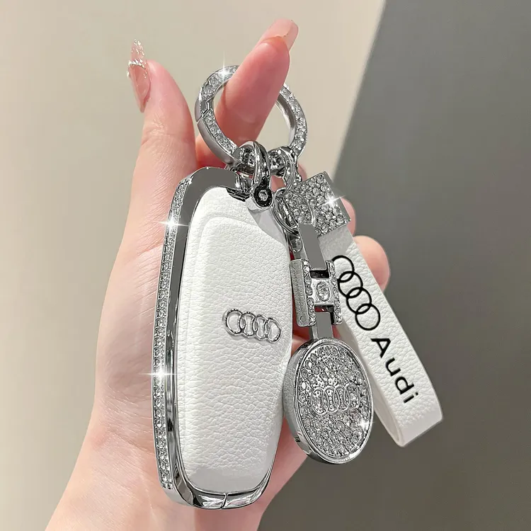适用于奥迪A6L钥匙套A3L/A4L车A7L包扣Q3/Q4/Q5/Q7/Q8新款etron女