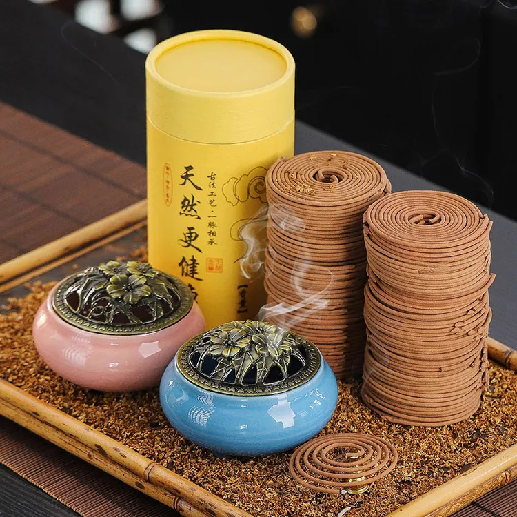 驱蚊香净化空气清新剂持久留香天然檀香盘香艾草除味厕所除臭室内