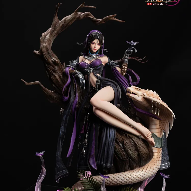 【意向金】蛇引迷心·《剑网3》1/4五毒成女雕像光年工作室