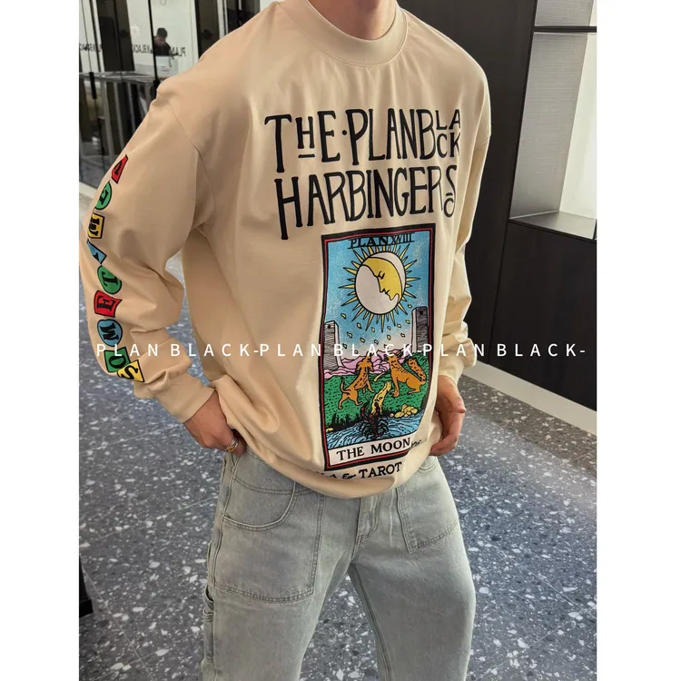 RICH陈发财【塔罗日落】这一期OOTD！复古潮搭小领口松弛T恤8085