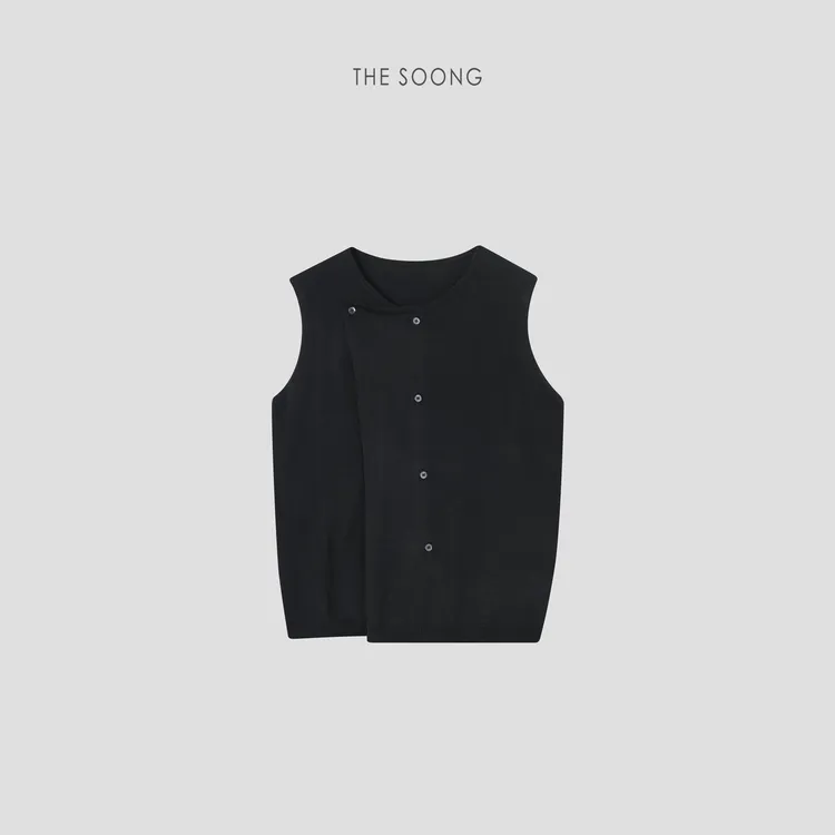 THESOONG|"廓形马甲"经典羊毛柔软细腻肌理百搭马甲外套HWMY6894