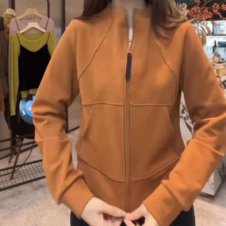 【有氧运动】2025新款秋季短款拉链修身卫衣外套女LK2506697