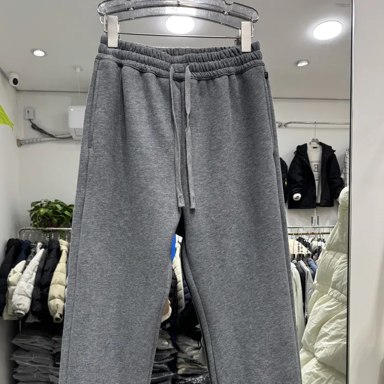 冬季加绒加厚校服裤同款运动休闲裤