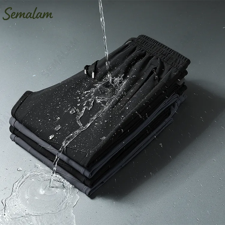 春秋季大码高弹直筒休闲裤男款爆款2025新款户外运动松紧腰束脚裤