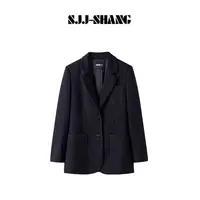 SJJ-SHANG【徽章格调】早秋设计款刺绣气质优雅外套q135397p
