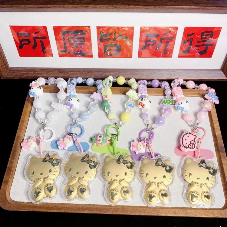 含金工艺品【KT猫】手机包包钥匙扣 情人节生日礼物礼品送女朋友