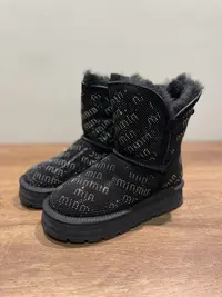 水钻雪地靴！牛皮烫钻！真皮羊毛女士雪地靴高筒雪地棉暗黑风2025