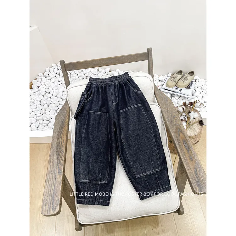 【11月8新款】童装男儿童百搭加绒牛仔裤子2025秋冬新款MMK841543