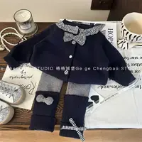 女童秋装套装2025秋新款韩版童装女宝宝春秋两件套P158新