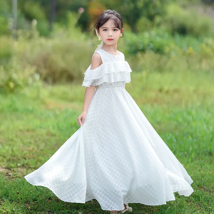 女孩夏装2025新款女童连衣裙女大童童装裙子夏天小女孩洋气公主裙