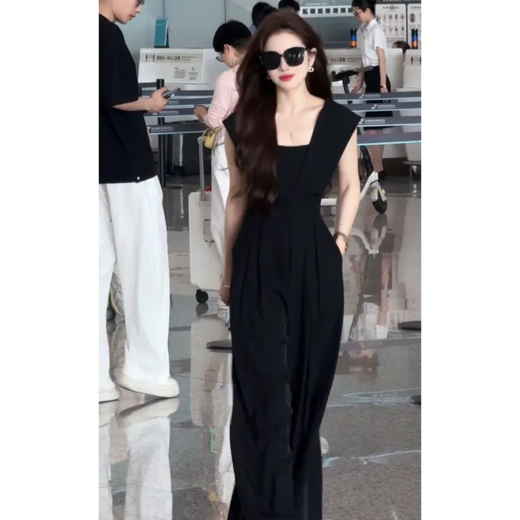 MARIE.COCO韩系高级感气质阔腿连体裤夏季轻奢高端大方得连衣裙裤