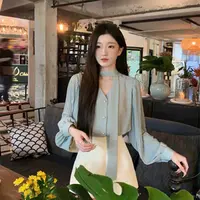 轻熟风气质灯笼袖衬衫温柔2025长袖轻奢显瘦秋季气质设计感上衣女