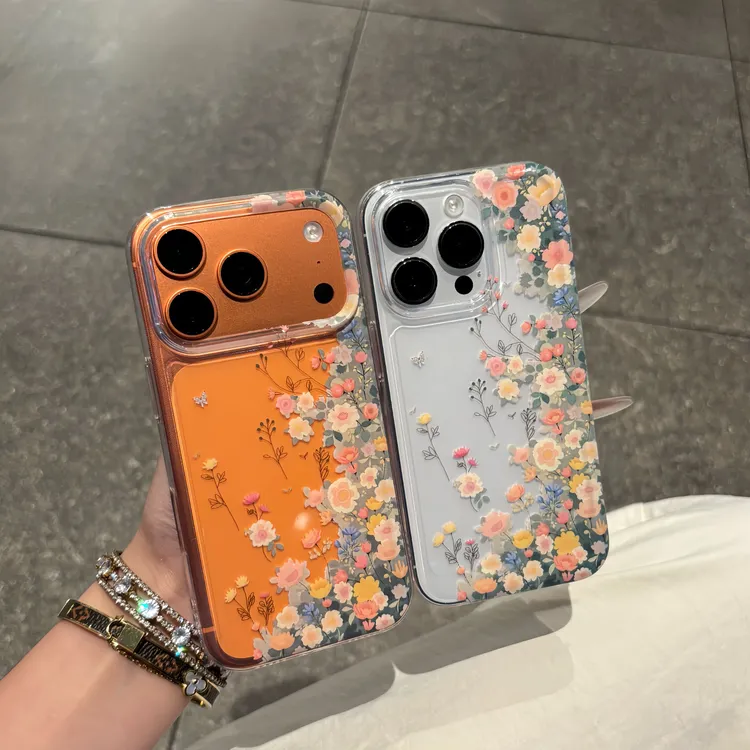 满丛花朵适用iPhone17promax苹果16手机壳华为p50vivo小米oppo软