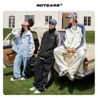 NOTEARS/没有眼泪 美式慵懒休闲运动套装夹克情侣TZ21A