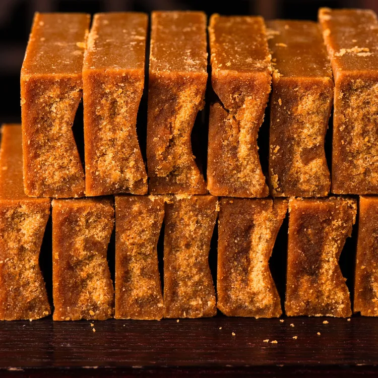 甘蔗柴火熬制手工红糖养生月子姨妈适用原味片糖单块独立真空包装