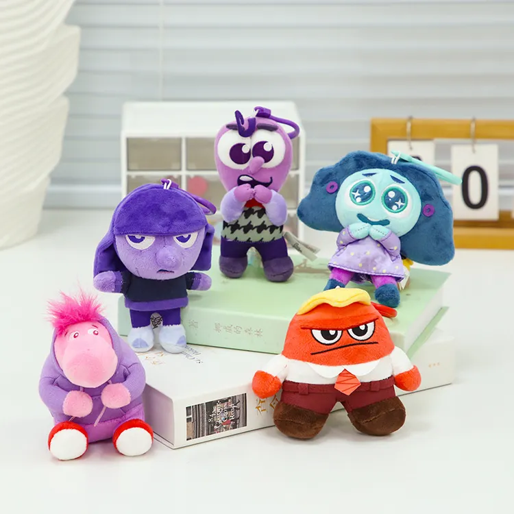 迪士尼正版头脑特工队毛绒挂件钥匙扣慕慕焦焦情绪玩具包包挂饰
